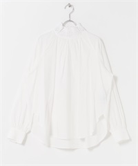 鳥眼蕾絲領罩衫(米白色-FREE-OFF WHITE)