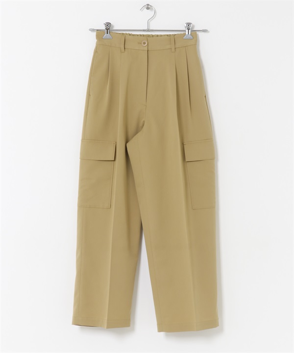 中央壓線工作褲(膚色-S-BEIGE)