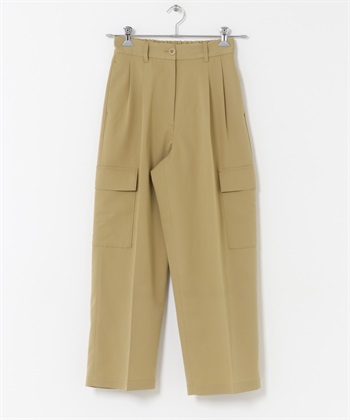 中央壓線工作褲(膚色-S-BEIGE)