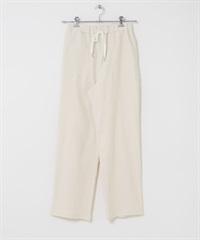 彈性斜紋輕便長褲(象牙白-FREE-IVORY)