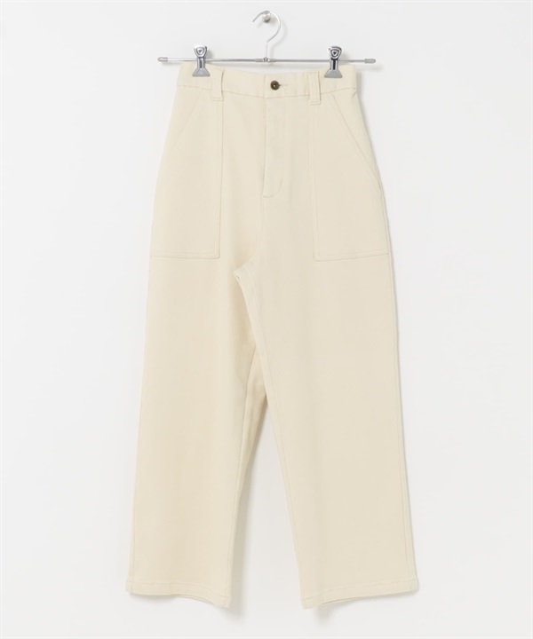 裏起毛輕便貝克褲(米色-S-OFF WHITE)