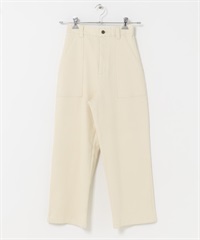 裏起毛輕便貝克褲(米色-S-OFF WHITE)