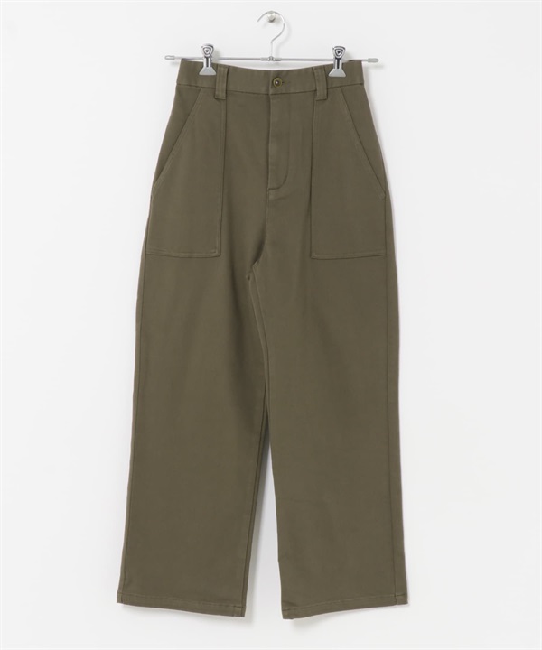 裏起毛輕便貝克褲(卡其綠-S-KHAKI)