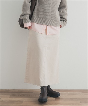 UR TECH 燈芯絨長裙