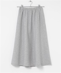 仿羊毛平針織布碎褶裙(淺灰色-FREE-LIGHT GRAY)