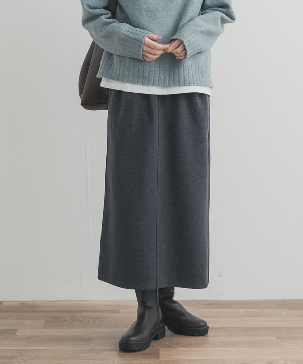 UR TECH 針織麥爾登中長裙