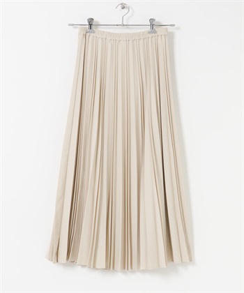 斜紋百褶裙(象牙白-FREE-IVORY)