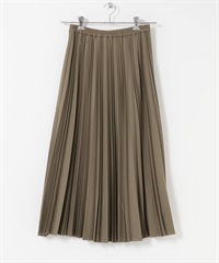 斜紋百褶裙(膚色-FREE-BEIGE)