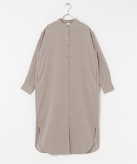 UR TECH 燈芯絨襯衫洋裝(灰膚色-S-BEIGE)