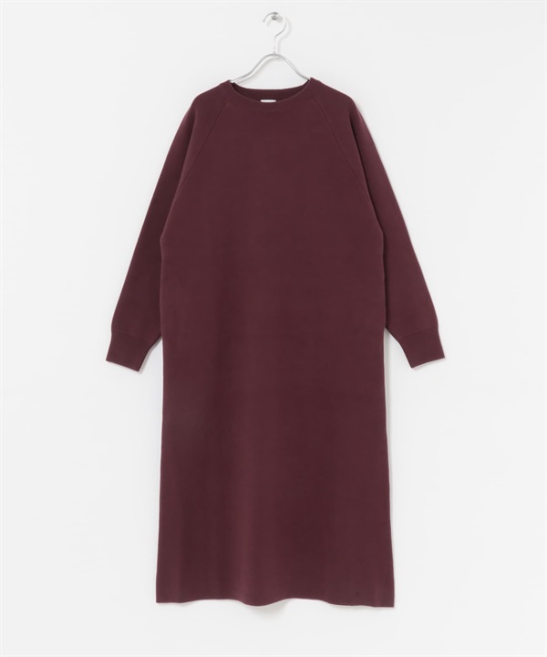 休閒感針織洋裝(酒紅色-FREE-BORDEAUX)
