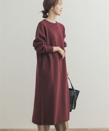 休閒感針織洋裝