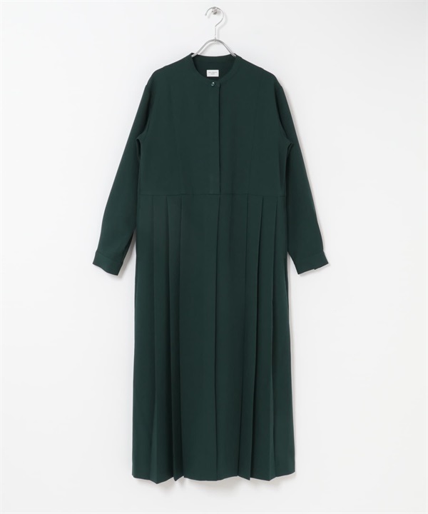 UR TECH SMOOTHLUXE 側邊百褶剪接洋裝(綠色-S-GREEN)