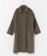 羊毛長版大衣(棕色-M-其他棕色)