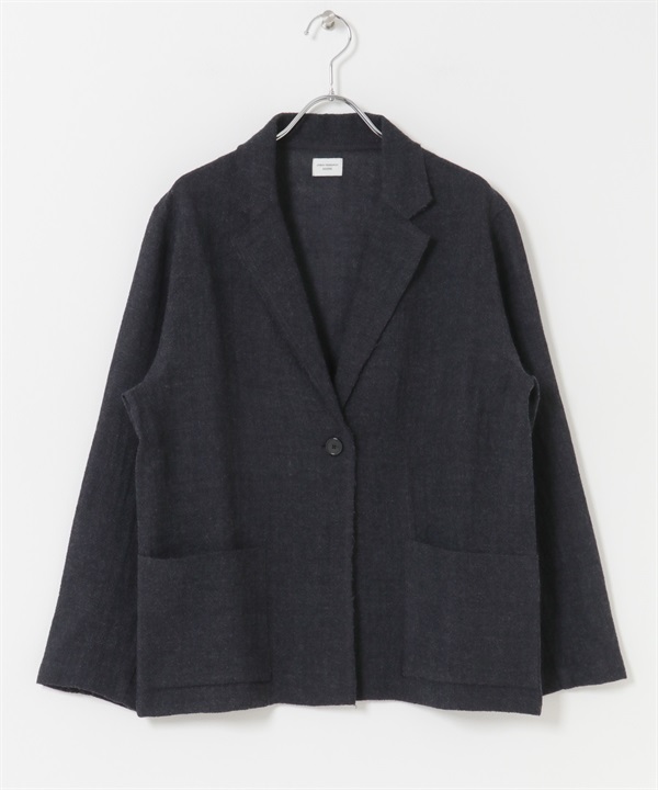 羊毛紗羅外套(炭灰色-M-CHARCOAL GRAY)