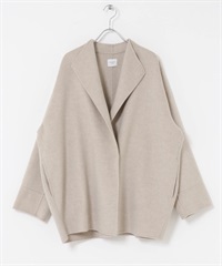 羊毛雙面呢中長版大衣(淺灰膚色-M-其他膚色)