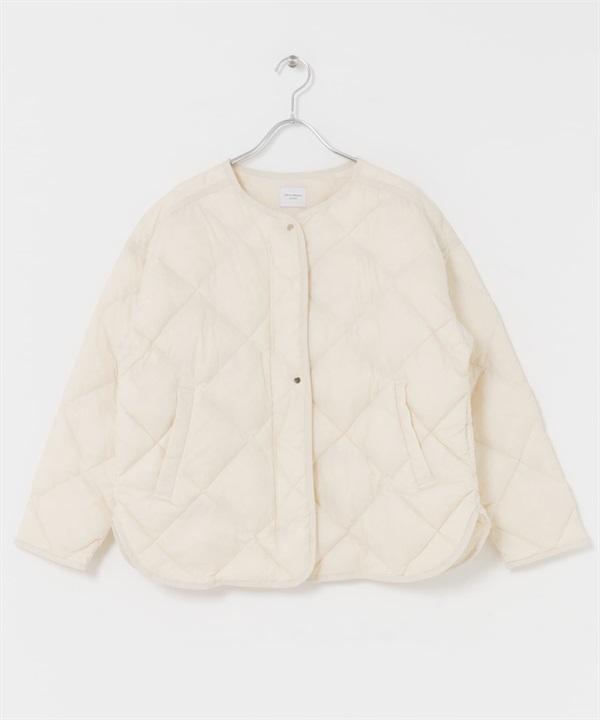 輕量絎縫羽絨外套(象牙白-M-IVORY)