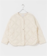 輕量絎縫羽絨外套(象牙白-M-IVORY)