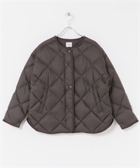 輕量絎縫羽絨外套(炭灰色-M-CHARCOAL GRAY)