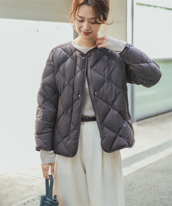 輕量絎縫羽絨外套