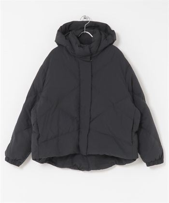 【Ivy推薦】GREEN DOWN 防潑水2WAY羽絨外套(黑色-M-BLACK)