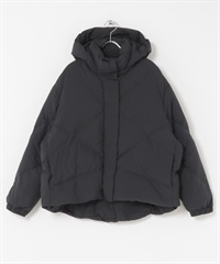 GREEN DOWN 防潑水2WAY羽絨外套(黑色-M-BLACK)