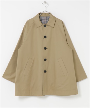 雙面穿立領大衣(膚色-M-BEIGE)