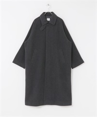 純羊毛巴爾瑪肯大衣(炭灰色-S-CHARCOAL GRAY)
