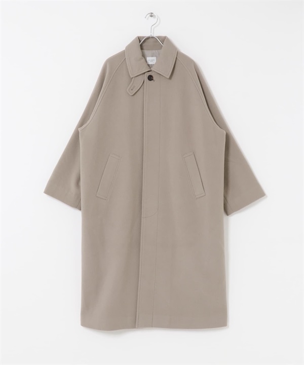 純羊毛巴爾瑪肯大衣(灰膚色-S-其他膚色)