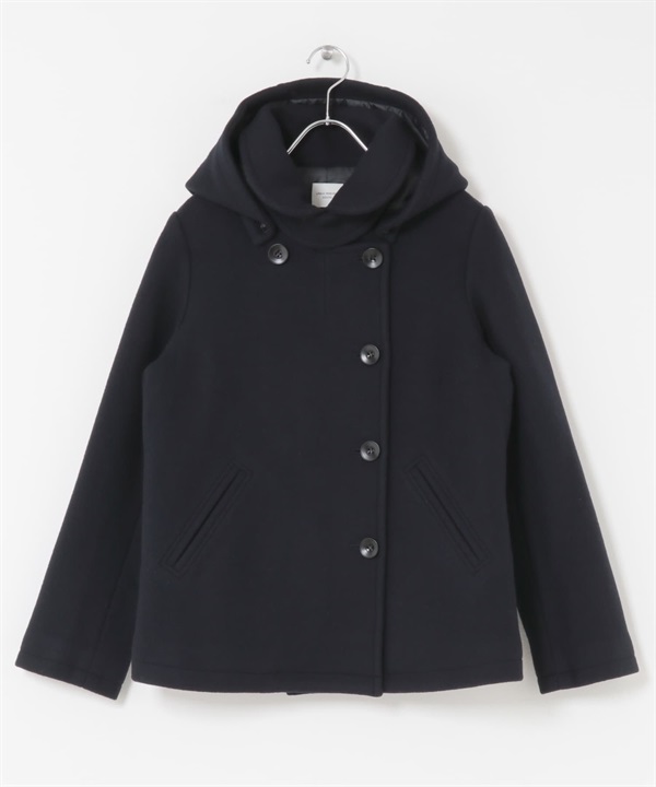 新月領2WAY短版大衣(藏青色-S-NAVY)