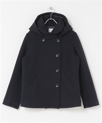 新月領2WAY短版大衣(藏青色-S-NAVY)