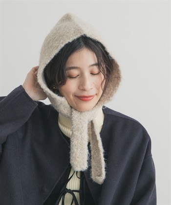 混羊毛針織巴拉克拉瓦帽