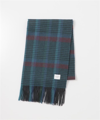 羊毛格紋圍巾(綠色-one-GREEN)