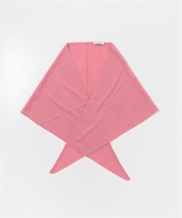 羊毛混壓克力針織圍巾(粉紅色-one-PINK)