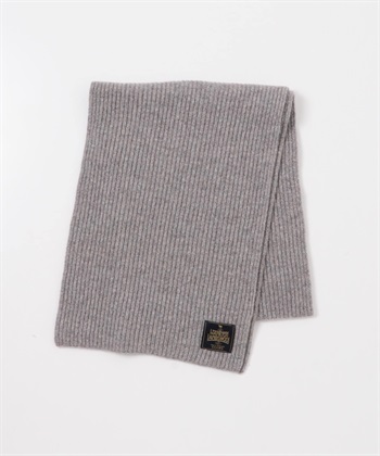 漢密爾頓羊毛羅紋圍巾(混色灰色-one-其他灰色)