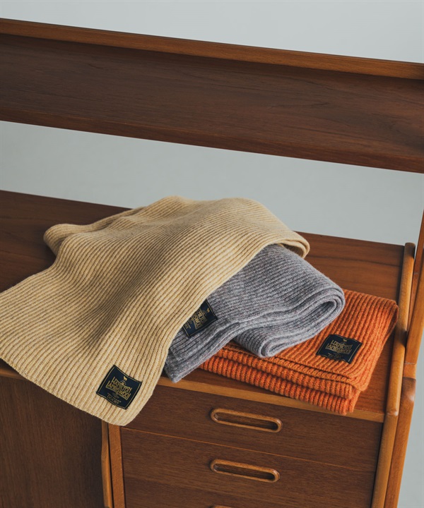 漢密爾頓羊毛羅紋圍巾