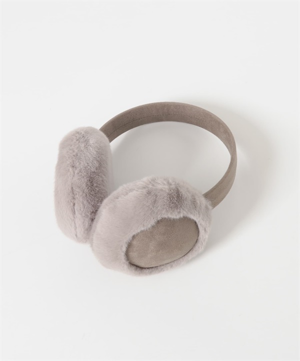 仿羊皮絨毛耳罩(灰膚色-one-其他灰色)