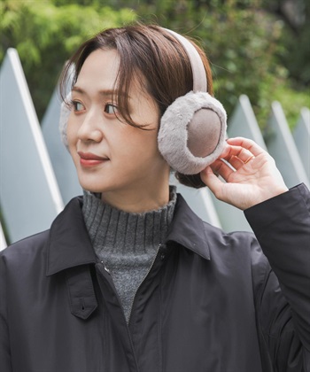仿羊皮絨毛耳罩