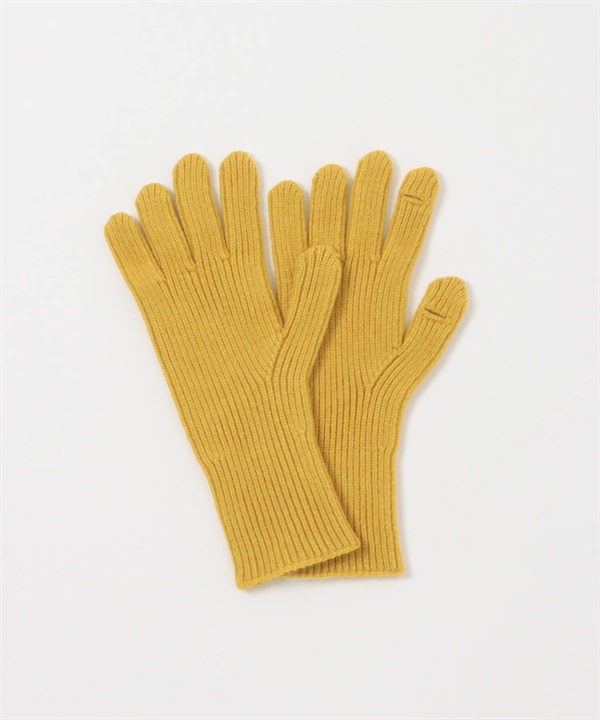 防起毛球羅紋手套(芥末黃-one-MUSTARD)