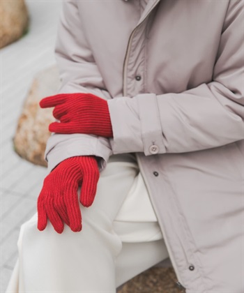 防起毛球羅紋手套