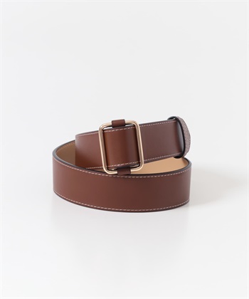 壓線皮帶(棕色-one-BROWN)