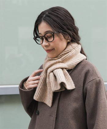 針織短圍巾