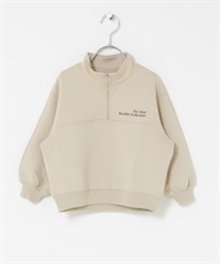 半拉鍊空氣層套衫(KIDS)(膚色-120-BEIGE)