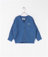 【別注】PENNEYS / THE FOX 刺繡V領開襟衫(KIDS)(藍色-120-BLUE)