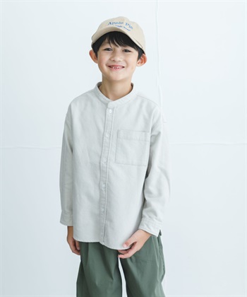 【親子裝】起毛法蘭絨立領襯衫(KIDS)