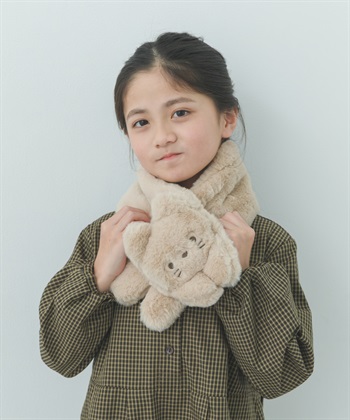 動物造型絨毛短圍巾(KIDS)