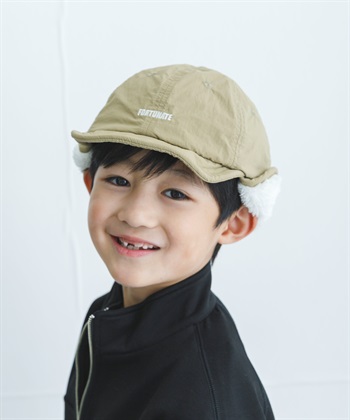 護耳絨毛棒球帽(KIDS)