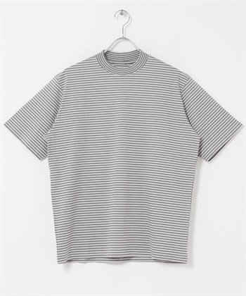 UR TECH / LIFE STYLE TAILOR Summer Share 正裝感T恤(灰色條紋-M-GRAY)