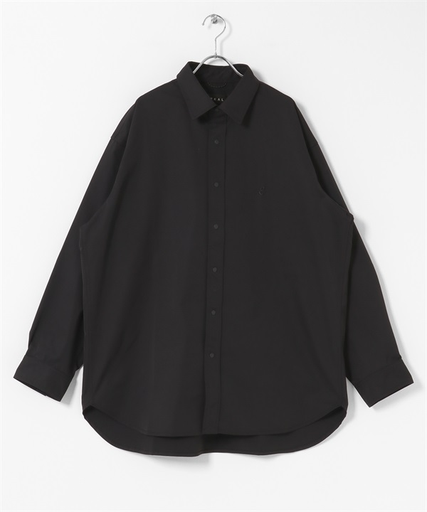 EKAL / SOLOTEX®斜紋標準領襯衫(黑色-M-BLACK)