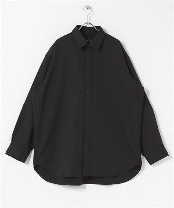 EKAL / SOLOTEX®斜紋標準領襯衫(黑色-M-BLACK)