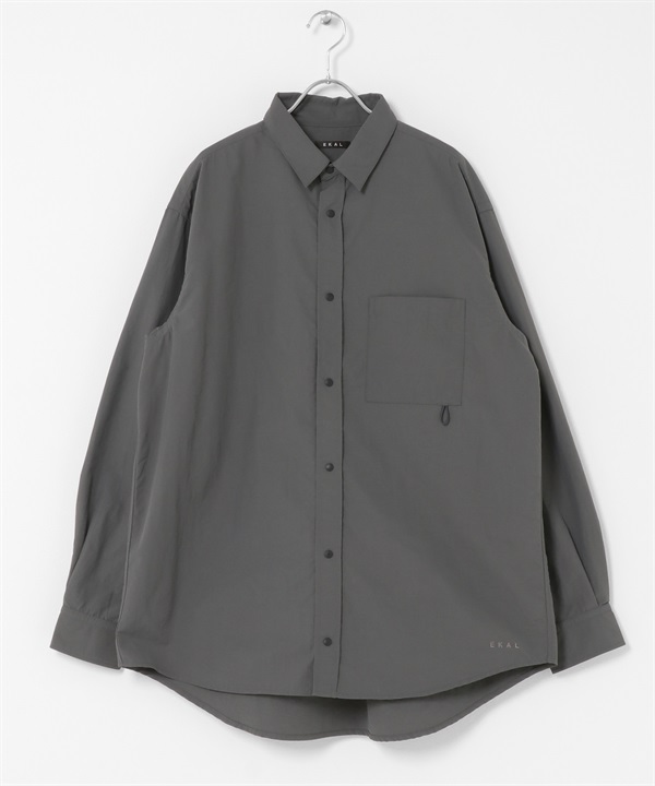 EKAL / UR TECH尼龍長袖襯衫(石墨灰-M-GRAY)